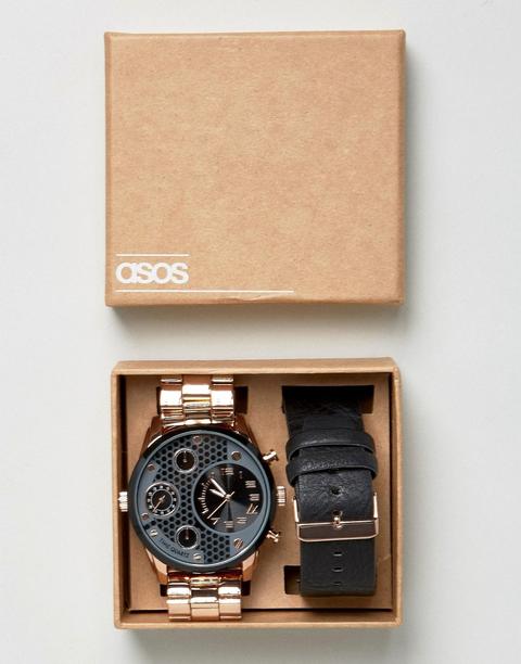 Reloj Extragrande Con Correa Intercambiable De Asos