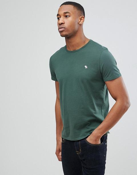 Camiseta De Corte Slim En Verde De Abercrombie & Fitch