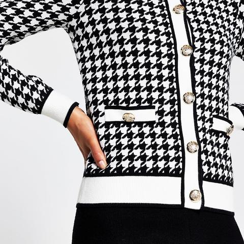 River island dogtooth cardigan Clearance