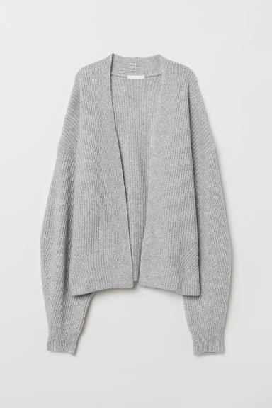 H & M - Ribbed Cardigan - Grey