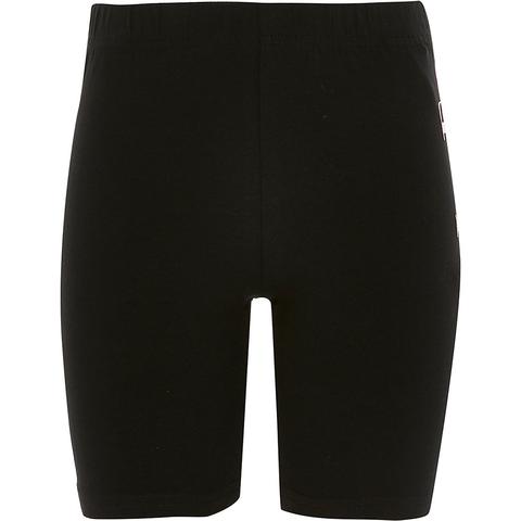 Girls Elle Black Printed Cycling Shorts