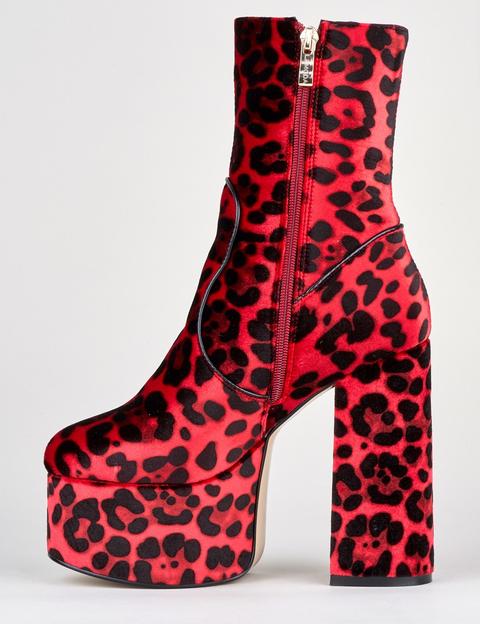 red leopard boots
