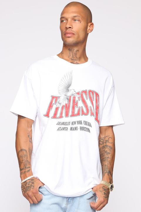 City Finesse Short Sleeve Tee - White/combo