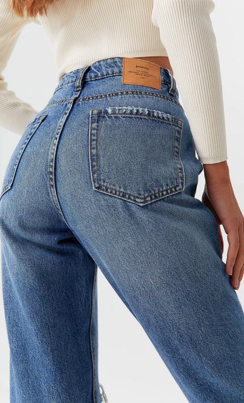 Jeans Mom Fit Rotos