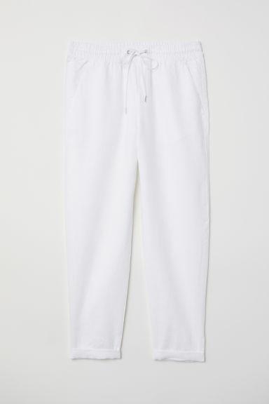 H & M - Joggers De Lino - Blanco