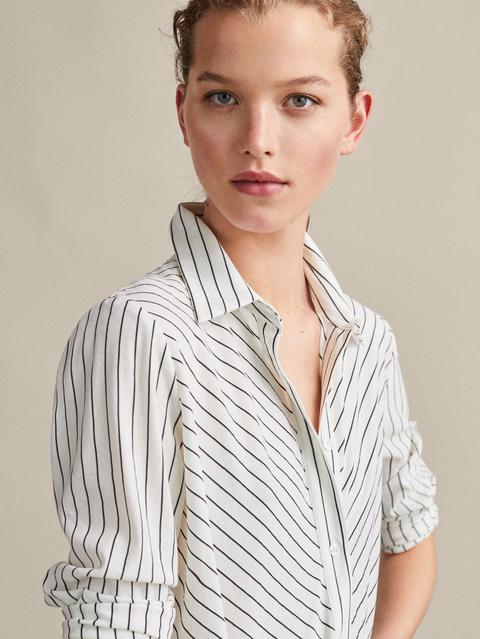 Vestido Camisero Rayas from Massimo Dutti on 21 Buttons