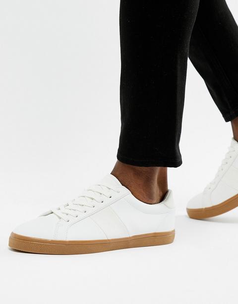 Zapatillas De Deporte Blancas Con Suela De Goma De Asos Design-blanco