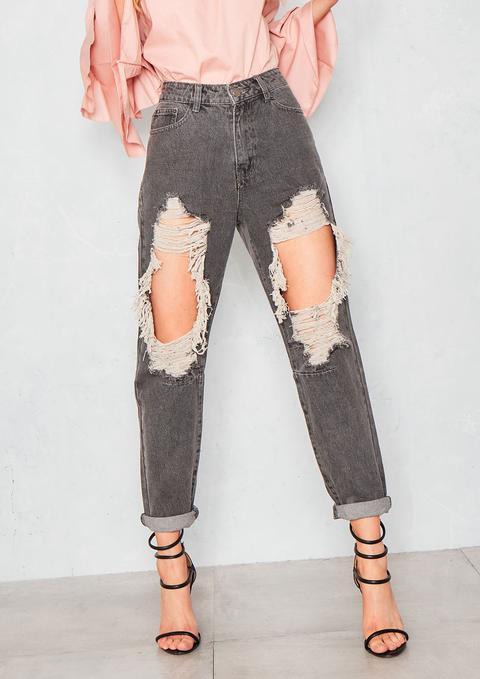 grey boyfriend jeans