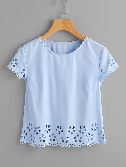 Scallop Edge Laser Cut Top