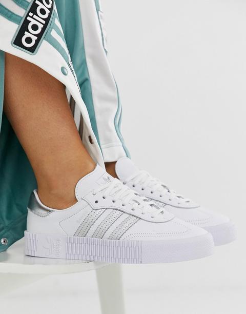 Adidas Originlas - Samba Rose - Sneakers Bianco Iridescente - Argento