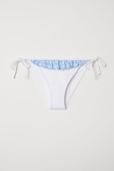 H & M - Slip Bikini A Tanga - Bianco