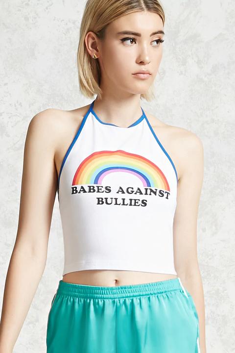 Rainbow Halter Top