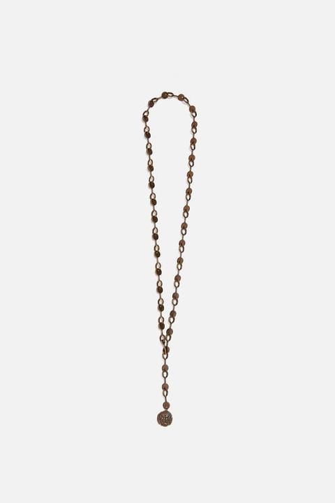 Collana Lunga Con Moneta Edizione Limitata