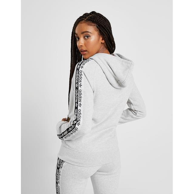 Puntero ángel Salida Adidas Originals Tape Fleece Full Zip Hoodie - Grey - Womens from Jd Sports  on 21 Buttons