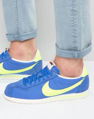 Nike - Classic Cortez Aw 844855-470 - Scarpe Da Ginnastica In Nylon Blu