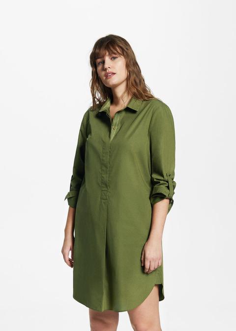 Vestido Camisero Algodón