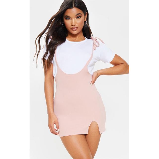 pink dungaree skirt