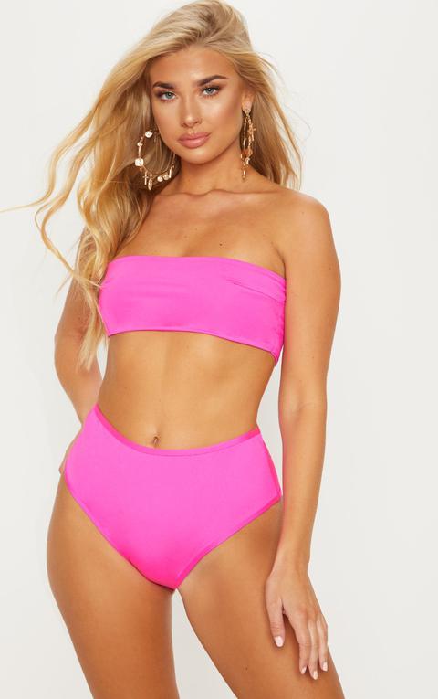 Haut De Maillot De Bain Bandeau Rose Mix & Match, Rose