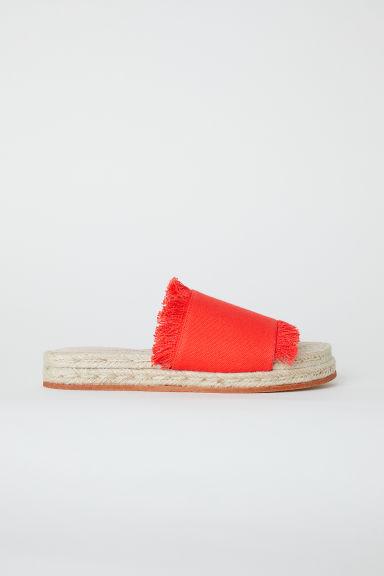 H & M - Sandali Slip-on - Rosso