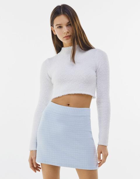 Textured Mini Skirt