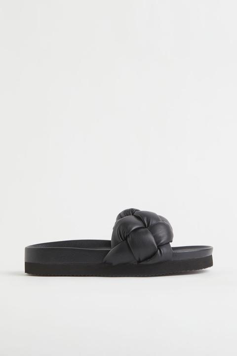 Sandalias Trenzadas - Negro