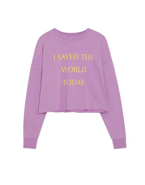 Sudadera Cropped Mensaje