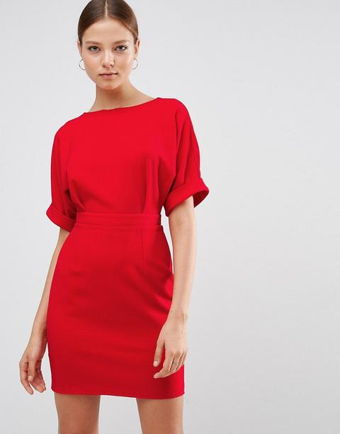 Asos - Vestitino Ad Anfora - Rosso