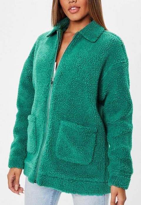 teal teddy jacket