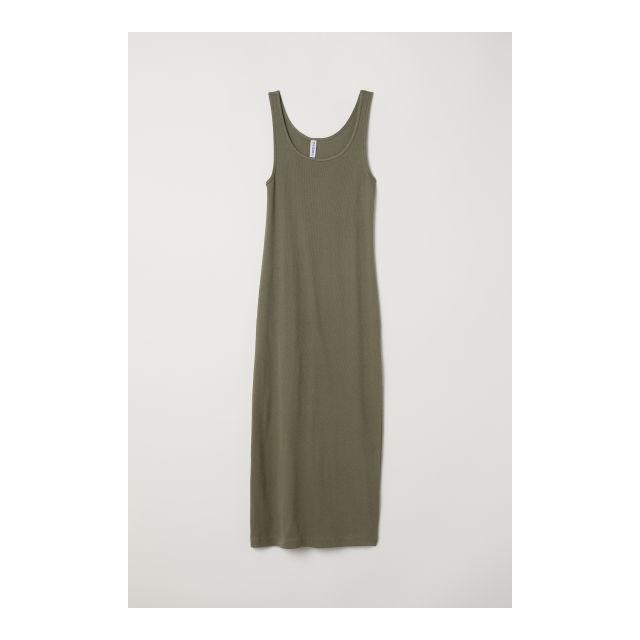 h and m ribbed dress