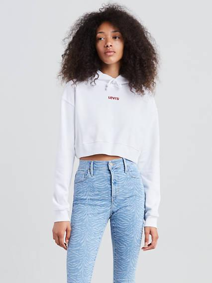 Levi's Baby Cropped Hoodie - Girls L 