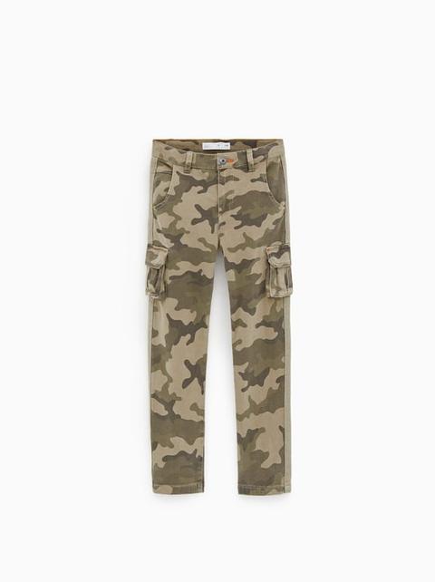 zara camo cargo pants