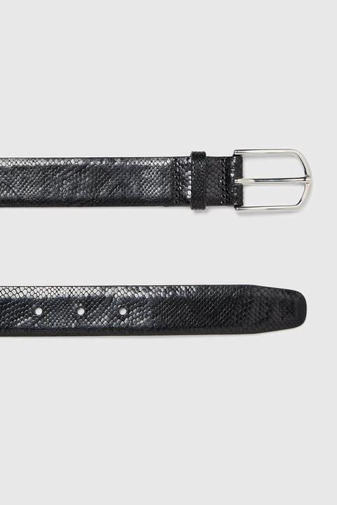 Embossed Leather Belt