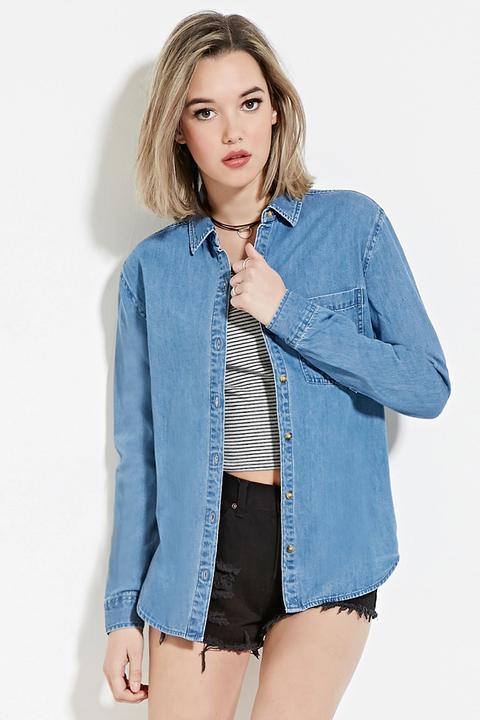 Denim Buttoned Shirt