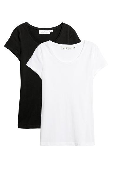 T-shirt A Maniche Corte, 2 Pz