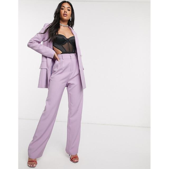 wide leg suit trousers