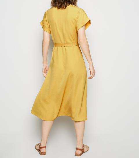 yellow dress buttons