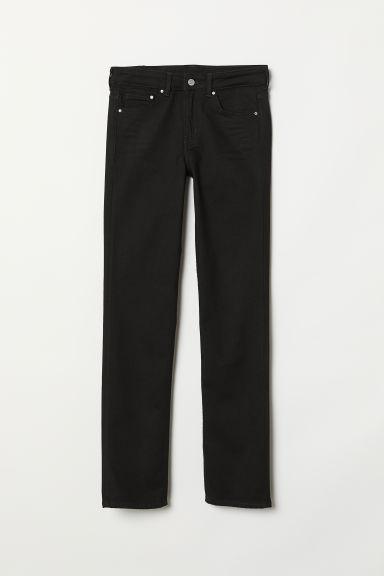 H & M - Straight Regular Jeans - Nero