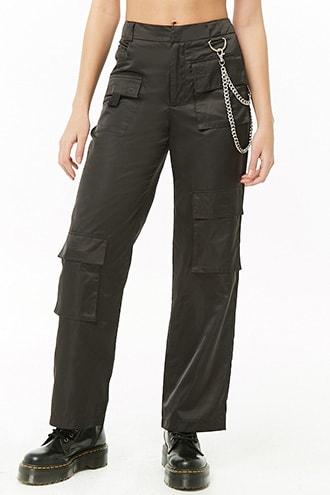 Forever 21 Chain-accent Cargo Pants 
