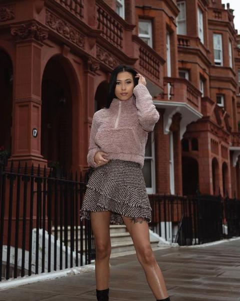 zip front cropped teddy jumper