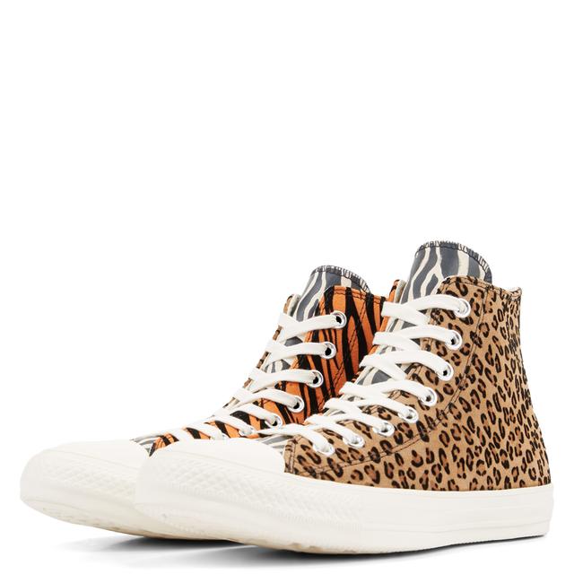 Star Animal Print Suede High Top from 