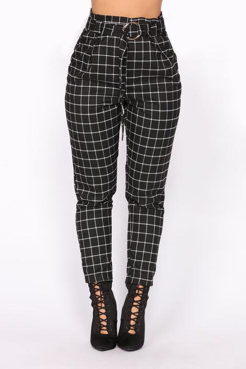 Seeing Lines Pants - Black/white