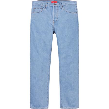 supreme washed regular jeans