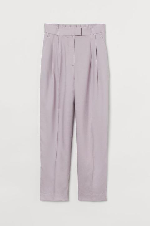 Pantalon Avec Plis - Violet