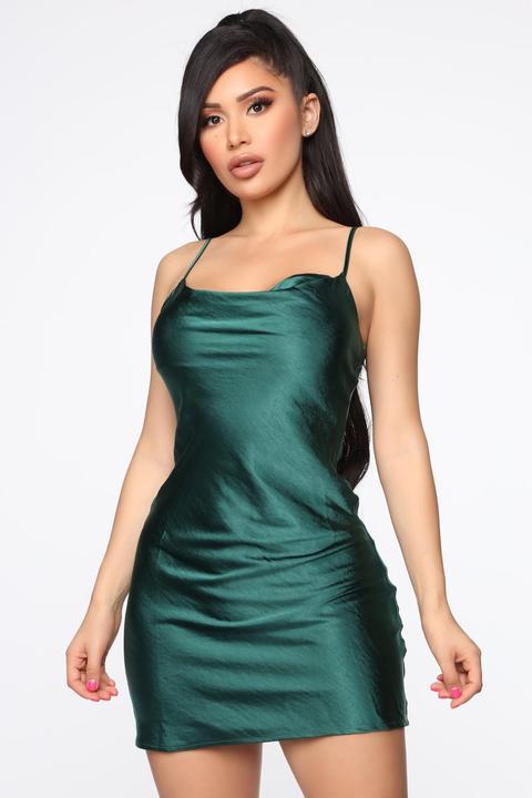 Hunter Green Mini Dress