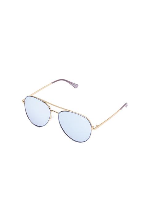 Womens **single Sunglasses By Quay - Blue, Blue