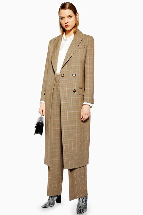 Womens Tailored Check Coat - Multi, Multi