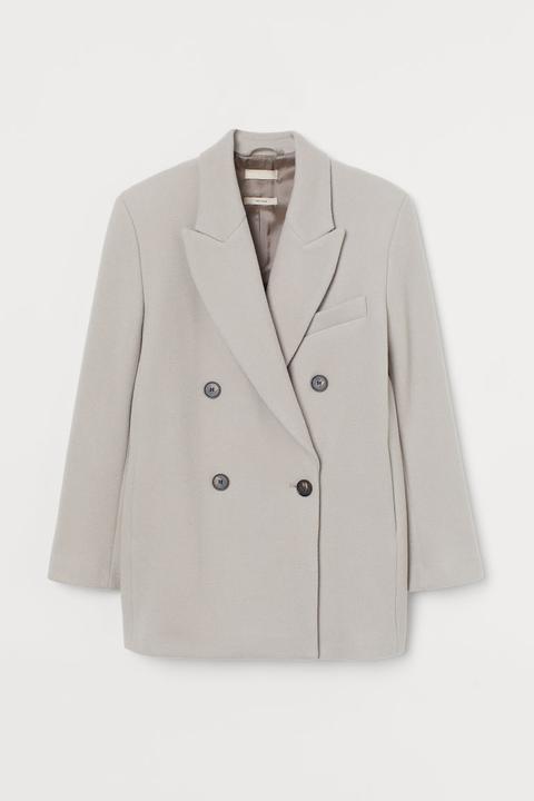 Wool-blend Jacket - Beige