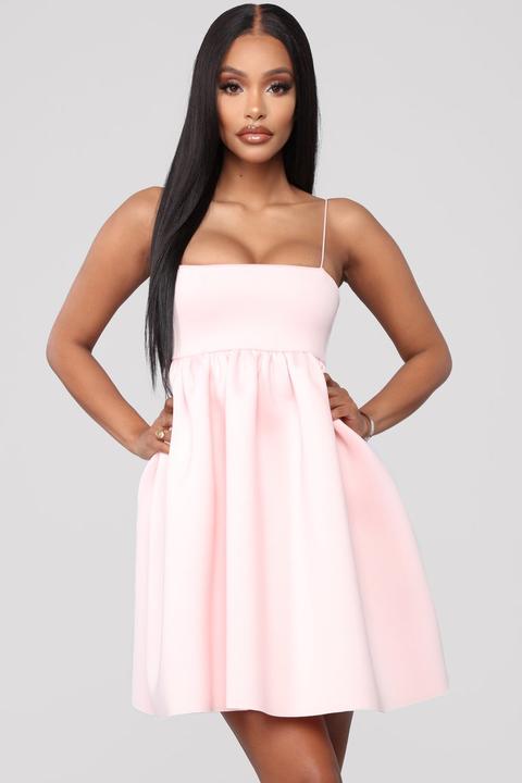 Fashion nova sale light pink dress