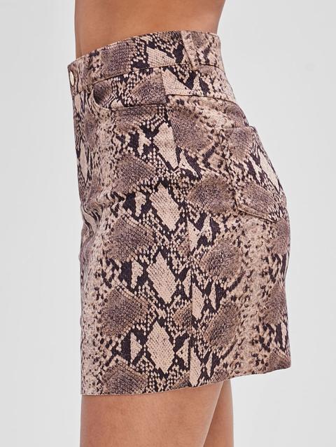 Gonna Con Stampa In Pelle Di Serpente from Zaful on 21 Buttons