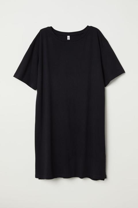 Vestido Camiseta - Negro